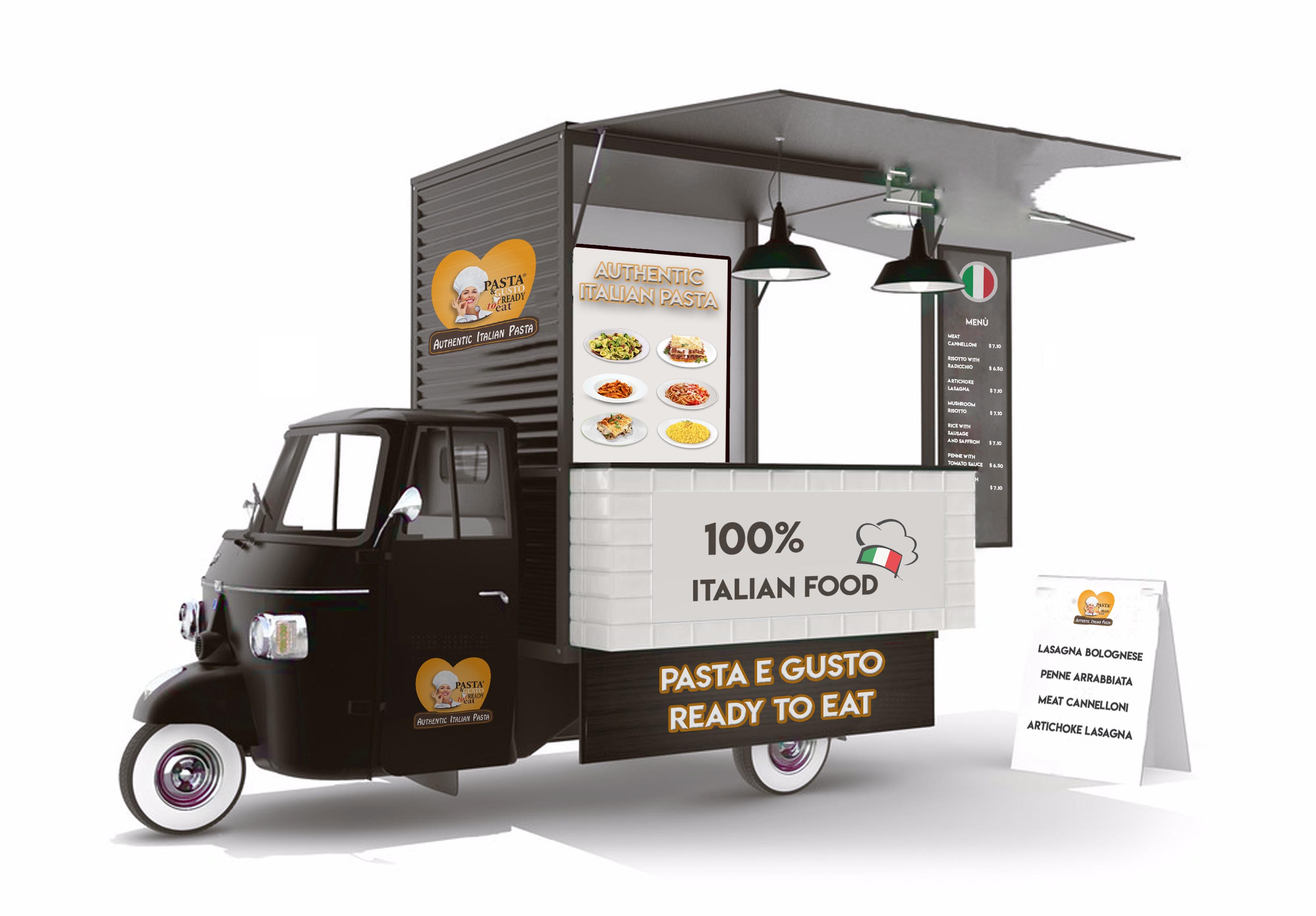 Pasta Ready Meals to Eat Food Truck