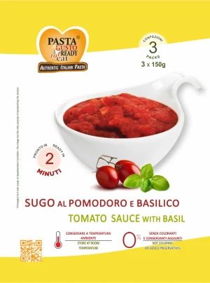 Sugo al Pomodoro e Basilico pronto in soli 2 minuti. www.fuorifrigo.com